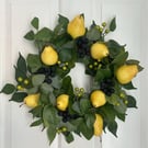 Fruity Front Door Wreath with Pears and Berries