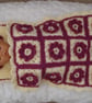 Granny Square Crochet Dolls Blanket And Pillow Set Cream And Pink - Image 3