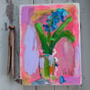 Spring hyacinths semi abstract still life