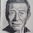A Charcoal drawing of John Hurt Actor