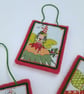 Christmas Decoration Festive Pixie - hanging felt and fabric ornament - Image 3