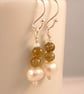 Freshwater Pearl & Labradorite Earrings - Image 3
