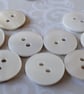12.5mm 1 2" Rainbow White Pearl Buttons x 6 Buttons - Image 2