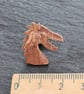 Dragon brooch pin or tie pin upcycled from penny coin - Image 2