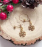 Snowflake Diamanté Drop Stud Christmas Earrings - Image 7