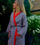 Handmade Liberty Fabric Dressing Gown – Authentic Tana Lawn Luxury Robe 