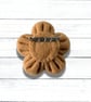 Flower Brooch, Brown Flower, Animal Print, Felt Flower  - Image 5