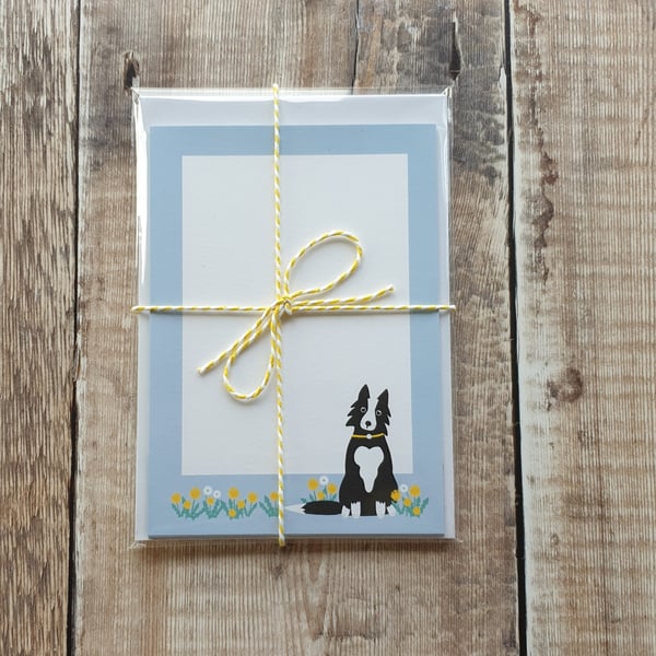 Border Collie Mini Writing Paper Set