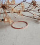 Hammered Copper Stacking Ring - Ultra Slim 1mm Band - Image 4