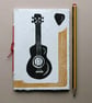 Handprinted Guitar Notebook - Folksy