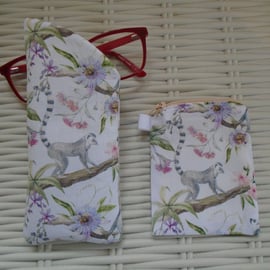 Lemur Glasses Case & Purse Gift Set.