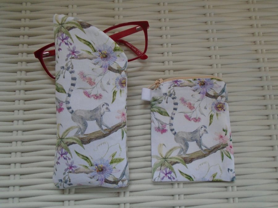 Lemur Glasses Case & Purse Gift Set.