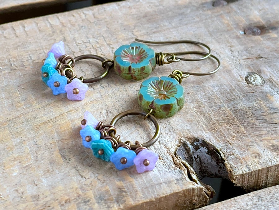 Boho Flower Earrings 