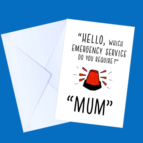 Birthday Card Mum, Card for Mother, Funny card for mum