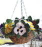 Knitting Pattern for Pansy Hanging Basket.  Digital Pattern - Image 2