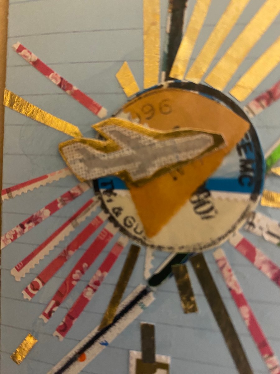 Here we, here we, here we…card -inspired by air travel 