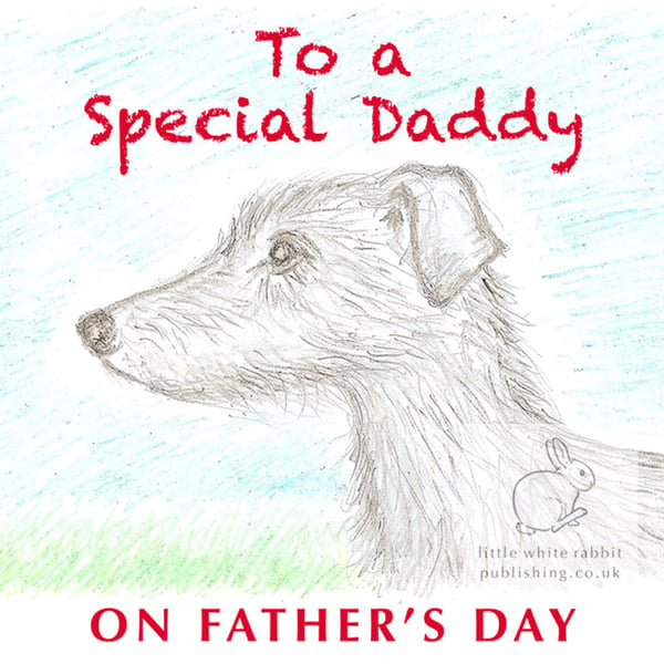 Lenny the Lurcher - Father's Day Card