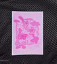 7X5 Print - Pastel Pink Unframed Dopamine Decor Wall Art