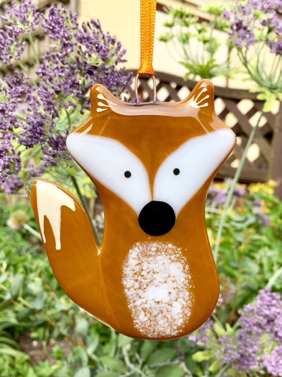 Opaque Fused Glass Fox