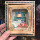 3D Cosy Cafe Craft Kit - Make It Yourself pop-up scene, paper cut craft kit