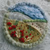 Poppy fields - brooch