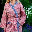 Handmade Liberty Fabric Dressing Gown – Authentic Tana Lawn Luxury Robe 