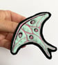 Moon moth brooch badge.  - Image 1