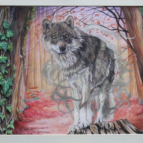 'Wulf' Original Artwork - Wolf Wildlife Art
