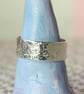 Silver Ring - Textured - Reticulated - Sterling Silver Band Ring - Made To Order - Image 1