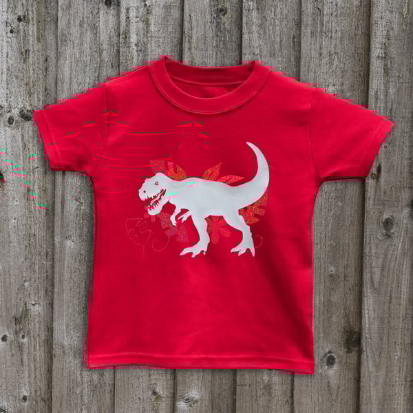 T REX Glow in the dark T shirt