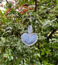 Heart shaped denim keyring - Image 2