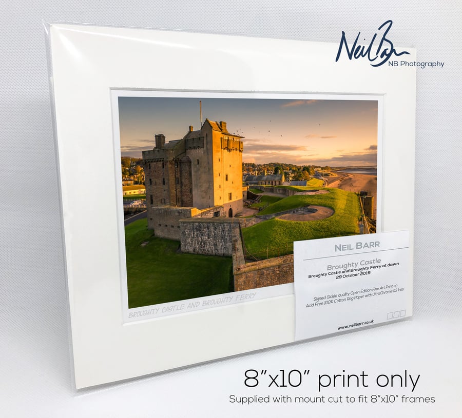 Broughty Castle, Broughty Ferry, Dundee, Scotland - A5 (10" x 8") Unframed Print
