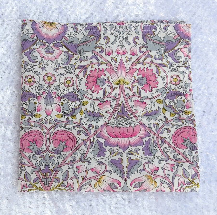 Liberty Tana Lawn handkerchief, ladies handkerchief, floral