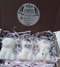 Lavender and vanilla scented highland cow wax melts