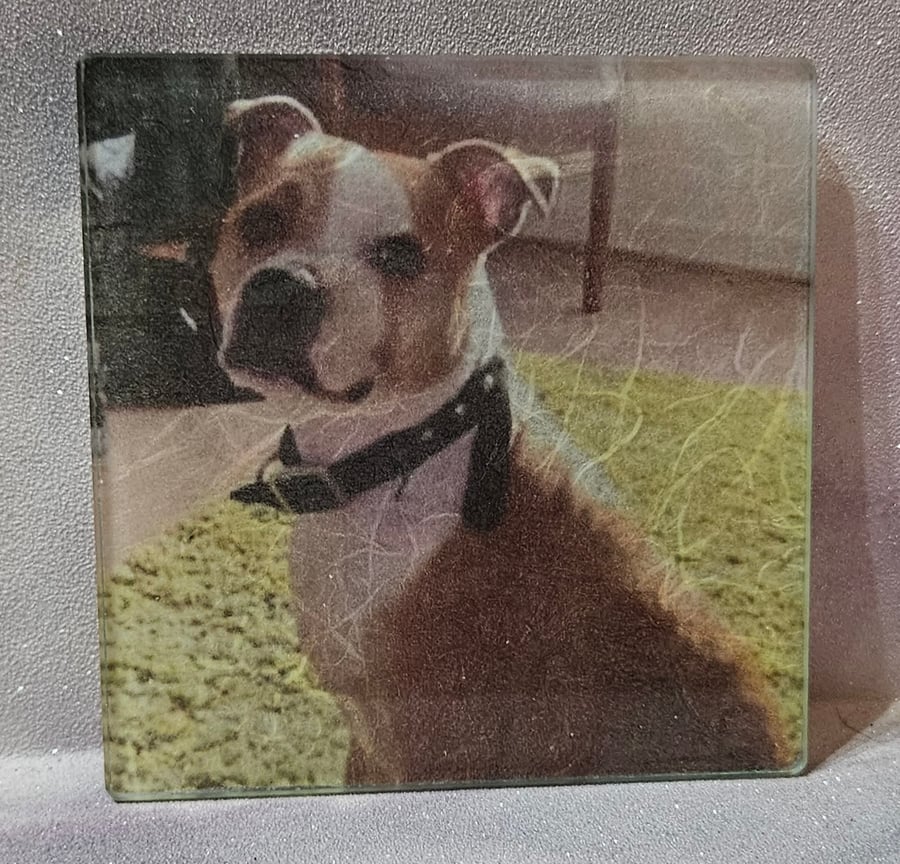 Photo Decoupage glass coaster. Single. Bespoke. Personalised. OOAK