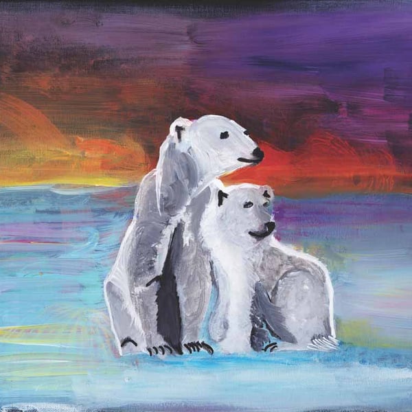 Polar Bears Fine Art Print 