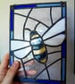 Stained Glass bee Window Hanging - Honeybee  - Image 2