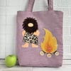 Stone Age Caveman tote bag