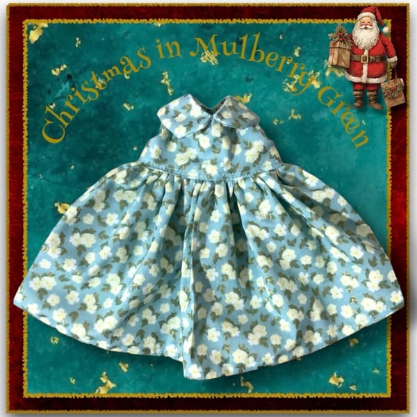 Gold Etched Floral Dress 