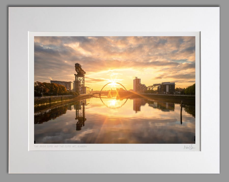 The Clyde Arc & River Clyde Glasgow Scotland - A3 (50x40cm) Unframed Print