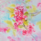 Original Cherry Blossom Watercolor Painting - Pink Floral Tree Branch Art Signed