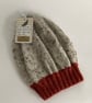 SLOUCH BEANIE hat . ' Riverside' . Soft , wool blend . Russet.  - Image 3