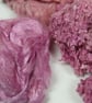 Natural Dye Cochineal Light Pink Mixed Plant Fibre Texture Craft Pack - Image 2