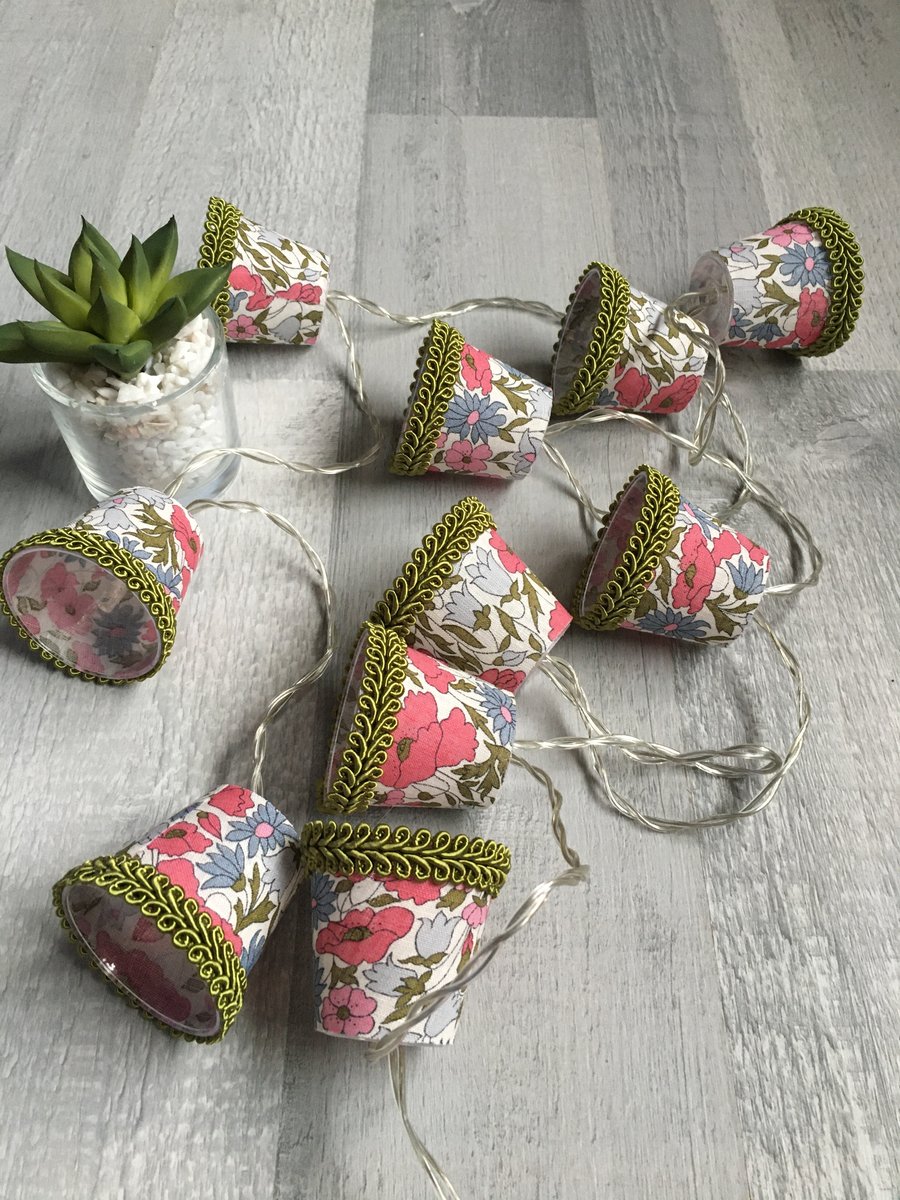 Mini Lampshade Fairy Lights - Liberty - Poppy and Daisy