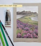 Isle of Harris View with Purple Heather, Scottish landscape, original art - Image 9