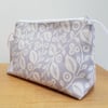 'Lucy' cosmetic bag in grey REDUCED PRICE!