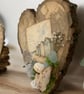 Seaside Heart Wall Hanging – Coastal Driftwood, Sea Glass & Shell Decoration - Image 4