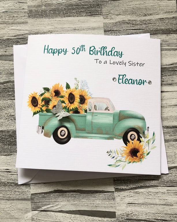 Autumnal Birthday Card for her,Niece,Granddaughter,sister, Daughter, Girlfriend,