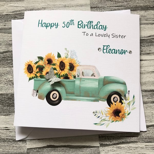 Autumnal Birthday Card for her,Niece,Granddaughter,sister, Daughter, Girlfriend,
