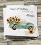 Autumnal Birthday Card for her,Niece,Granddaughter,sister, Daughter, Girlfriend, - Image 1
